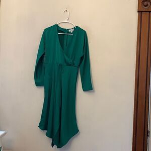 Cushnie emerald green long sleeve dress Size 4 NWT